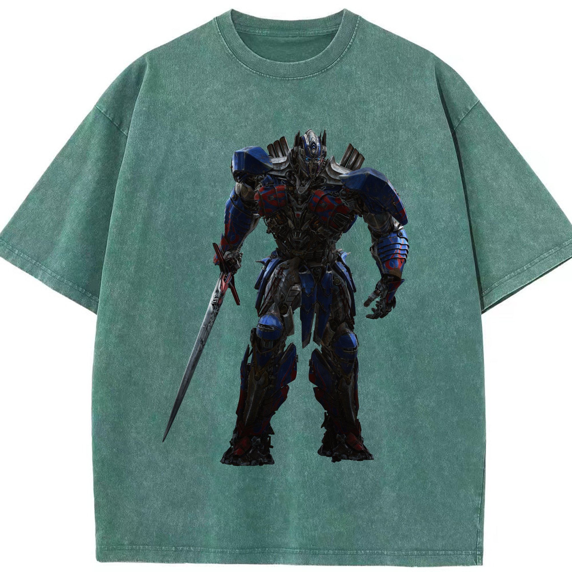 （画像用）  綿100% ヴィンテージ風 半袖Tシャツ（フロントプリント）